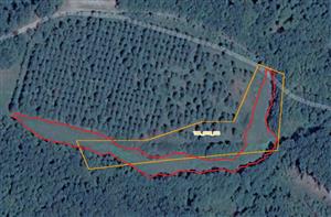 Mapa lokality s upresnenými hranicami.